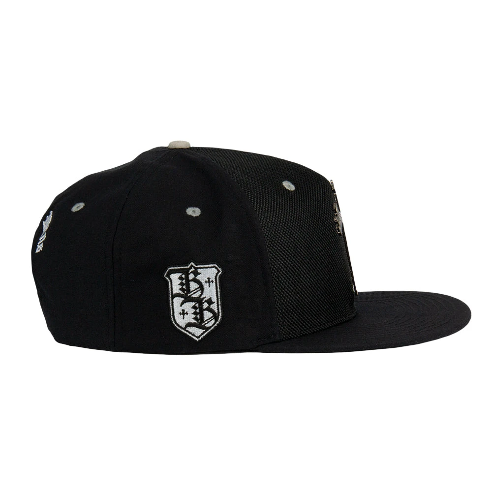 Grassroots California Hats Borka Blades Black Snapback Hat 6 Grassroots California Hats Borka Blades Black Snapback Hat