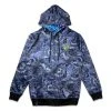 Grassroots California Vincent Gordon Seahorse Party Blackout Reversible Zip Up Hoodie
