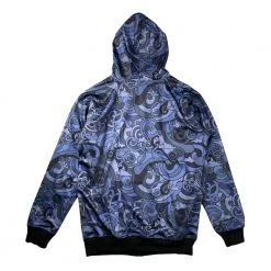 Grassroots California Vincent Gordon Seahorse Party Blackout Reversible Zip Up Hoodie