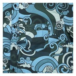 Grassroots California New Vincent Gordon Seahorse Party Blackout Button Up Shirt