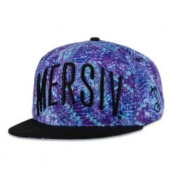 Grassroots California Mersiv Script Purple Snapback Hat New
