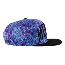 Grassroots California Mersiv Script Purple Snapback Hat New