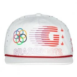 Grassroots California Bleizing White Zipperback Hat New