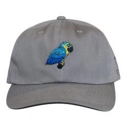 Grassroots California Blue Gold Macaw Gray Dad Hat