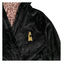 Grassroots California New Matt Robertson Giraffe Black Hooded Robe