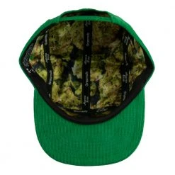 Grassroots California Master Kush Leaf Green Corduroy 5 Panel Snapback Hat
