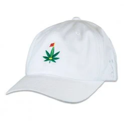 Grassroots California New Master Kush Green Leaf White Dad Hat
