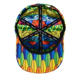 Grassroots California New Scarlet Macaw Rainbow Feathers Dad Hat