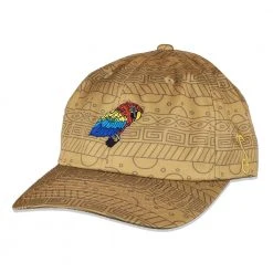 Grassroots California New Scarlet Macaw Tan Pattern Dad Hat