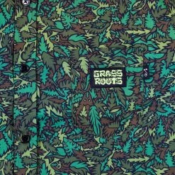 Grassroots California Bigfoot One Leaf Camo Button Up Shirt