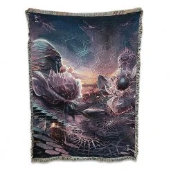 Grassroots California New 13th Anniversary Purple Woven Blanket