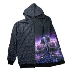 Grassroots California New 13th Anniversary Black Reversible Zip Up Hoodie