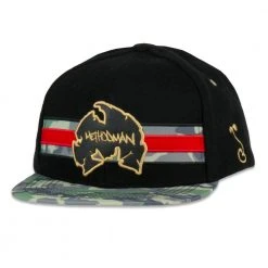 Grassroots California Method Man Camo Ripstop Black Wool Snapback Hat Hats