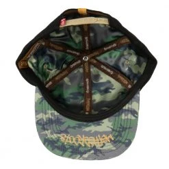 Grassroots California Method Man Camo Ripstop Black Wool Snapback Hat Hats
