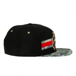 Grassroots California Method Man Camo Ripstop Black Wool Snapback Hat Hats