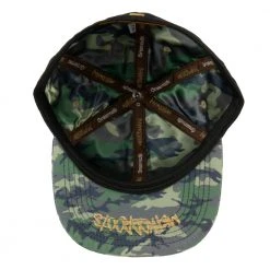 Grassroots California Method Man Camo Ripstop Black Fitted Hat New