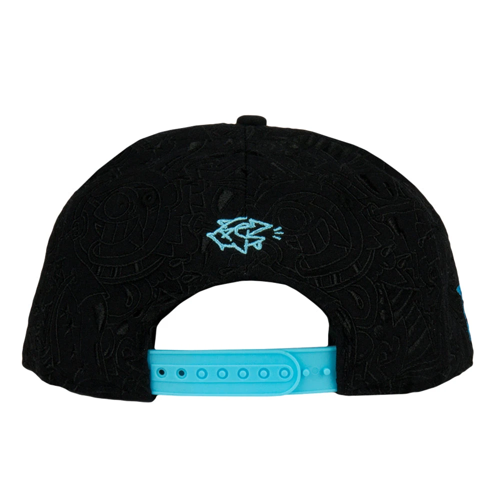 Grassroots California El Pez Black Snapback Hat New 5 Grassroots California El Pez Black Snapback Hat New