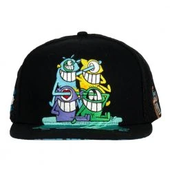 Grassroots California El Pez Black Snapback Hat New 13 Grassroots California El Pez Black Snapback Hat New