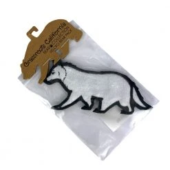 Grassroots California White Wolf Removable Bear Patch