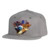 Grassroots California New Rick Griffin Hopi Mask Gray Snapback Hat