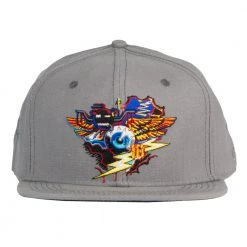 Grassroots California New Rick Griffin Hopi Mask Gray Snapback Hat