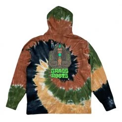 Grassroots California New Bigfoot One Meditation Earth Dye Pullover Hoodie