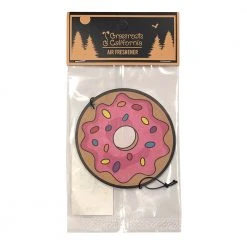 Grassroots California KGB Glass Pink Sprinkle Donut Air Freshener