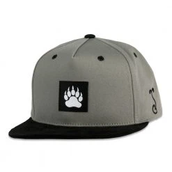 Grassroots California Bear Paw Gray Snapback Hat New
