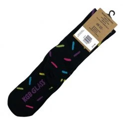Grassroots California New KGB Glass Black Sprinkle Donut Socks