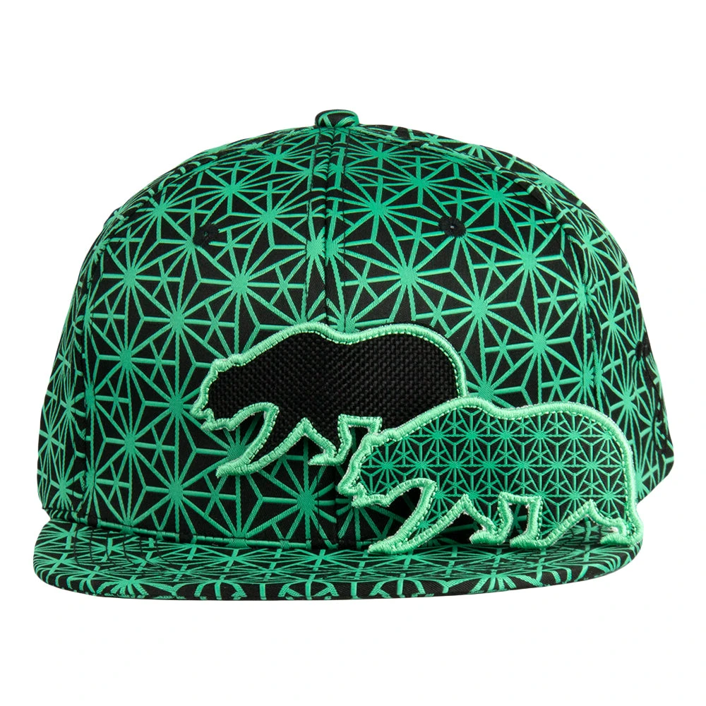 Grassroots California New Removable Bear Geo Triangles Seafoam Snapback Hat 8 Grassroots California New Removable Bear Geo Triangles Seafoam Snapback Hat