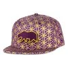 Grassroots California New Removable Bear Flower Of Life Royal Snapback Hat 2 Grassroots California New Removable Bear Flower Of Life Royal Snapback Hat
