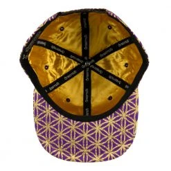 Grassroots California New Removable Bear Flower Of Life Royal Snapback Hat