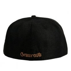 Grassroots California New Removable Bear Skateboard Deck Black Fitted Hat