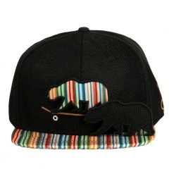Grassroots California New Removable Bear Skateboard Deck Black Fitted Hat