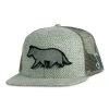 Grassroots California Removable Bear Gray Wolf Mesh Snapback Hat