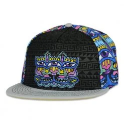 Grassroots California Chris Dyer Harmoneyes Blue Pattern Fitted Hat New