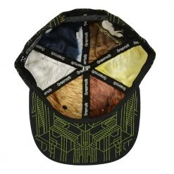 Grassroots California Removable Bear Digital Labyrinth Black Snapback Hat