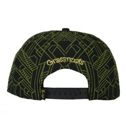 Grassroots California Removable Bear Digital Labyrinth Black Snapback Hat