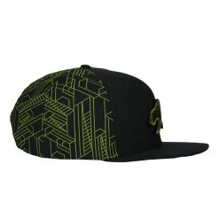Grassroots California Removable Bear Digital Labyrinth Black Snapback Hat