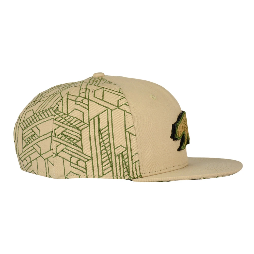 Grassroots California Removable Bear Digital Labyrinth Tan Snapback Hat New 6 Grassroots California Removable Bear Digital Labyrinth Tan Snapback Hat New