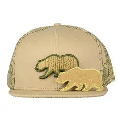 Grassroots California Removable Bear Digital Labyrinth Tan Snapback Hat New 13 Grassroots California Removable Bear Digital Labyrinth Tan Snapback Hat New